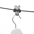 Elastisk lina med 12 klämmor, ELASTICA, 2 - 4 m, Svart Elastisk lina med 12 klämmor, ELASTICA, 2 - 4 m, Svart