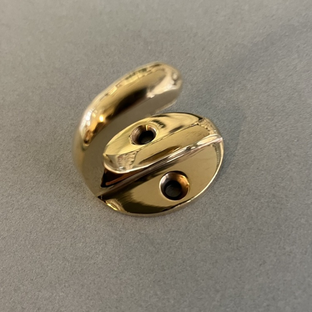 Enkelkrok, Mini, EXMEZ, H 3,3 cm, Mässing i gruppen Förvaring / Hallförvaring / Krokar och hängare hos SmartaSaker.se (40545)