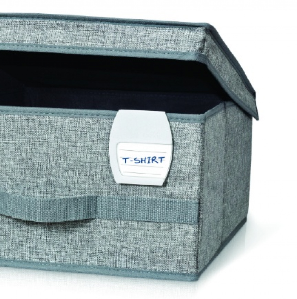 Etiketter för korgar och lådor, 4 stycken, BIN CLIPS, 7 x 8 cm, Vit i gruppen Förvaring / Magneter och självhäftande hos SmartaSaker.se (40552)