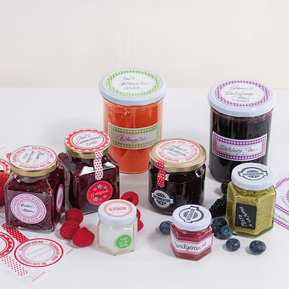 Etiketter för Lock, Runda, 9 st, LID LABELS, Ø 4,4 cm, Grön i gruppen Förvaring / Magneter och självhäftande / Skyltar och etiketter hos SmartaSaker.se (40553)