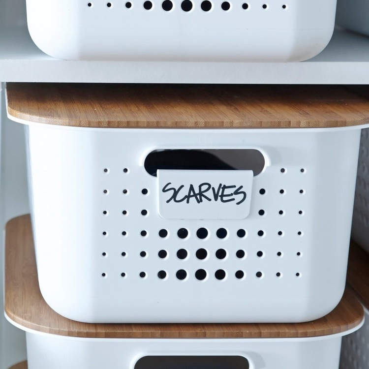Etiketter, 2 st, SMARTSTORE BASKETS TAGS, 6,5 x H 3,5 cm, Vita i gruppen Förvaring / Magneter och självhäftande / Skyltar och etiketter hos SmartaSaker.se (40554)