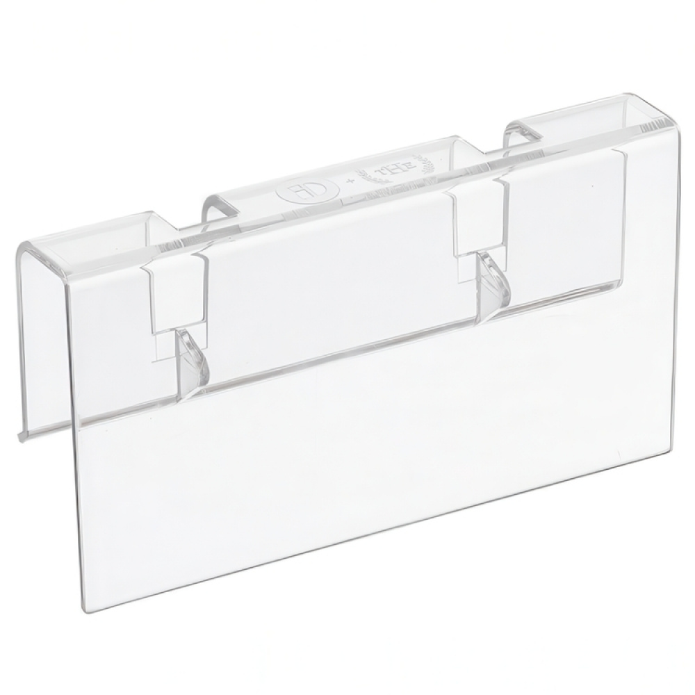 Etikettklämmor för korgar och lådor, 3 stycken, THE HOME EDIT BIN CLIPS, Transparent i gruppen Förvaring / Magneter och självhäftande / Skyltar och etiketter hos SmartaSaker.se (40560)