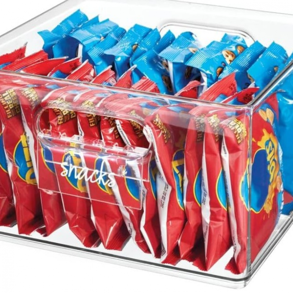 Etikettklämmor för korgar och lådor, 3 stycken, THE HOME EDIT BIN CLIPS, Transparent i gruppen Förvaring / Magneter och självhäftande hos SmartaSaker.se (40560)