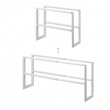 Expanderbar skohylla i metall, LINE 2-TIERED, 38 ~ 70 x 15 x H 30 cm, Yamazaki, Vit Expanderbar skohylla i metall, LINE 2-TIERED, 38 ~ 70 x 15 x H 30 cm, Yamazaki, Vit