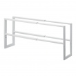 Expanderbar skohylla i metall, LINE 2-TIERED, 38 ~ 70 x 15 x H 30 cm, Yamazaki, Vit Expanderbar skohylla i metall, LINE 2-TIERED, 38 ~ 70 x 15 x H 30 cm, Yamazaki, Vit
