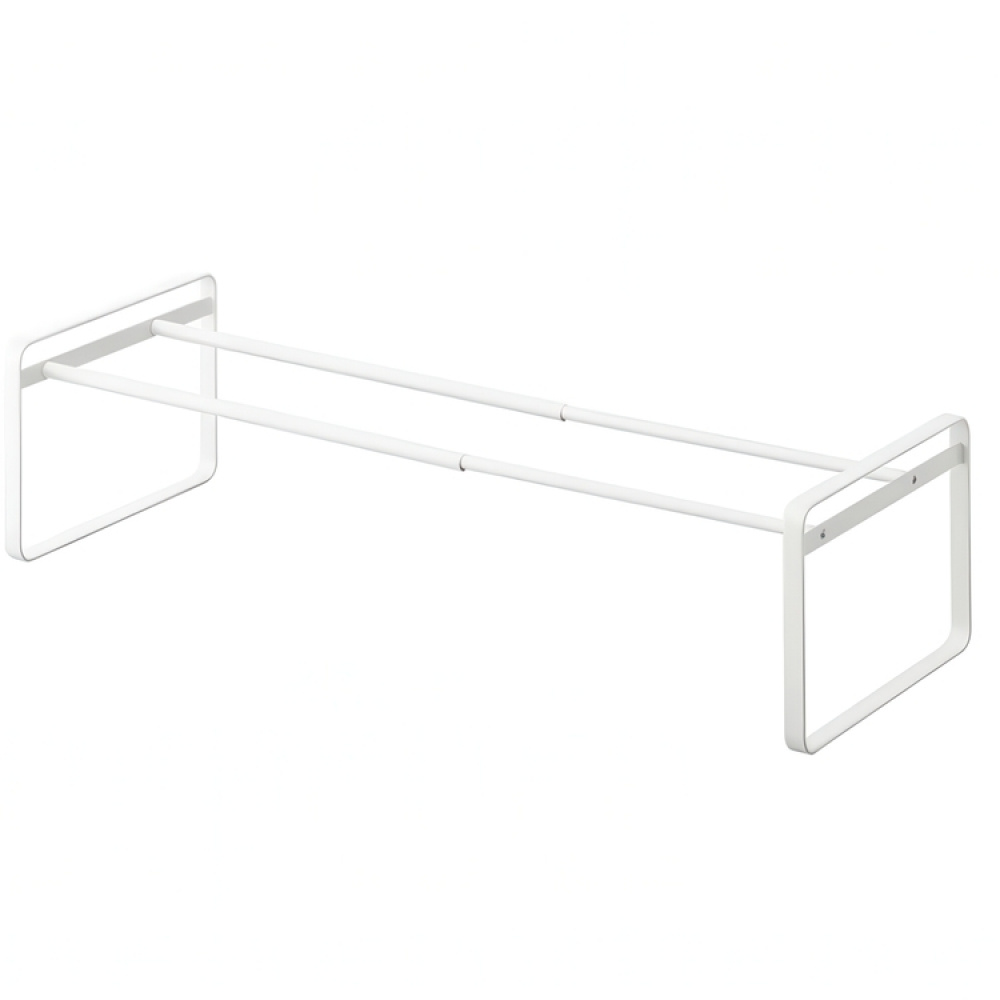 Expanderbar skohylla i metall, Stapelbar, FRAME, 41~70 x 25 x H 17,5 cm, Yamazaki i gruppen Förvaring / Garderobsförvaring / Skoförvaring hos SmartaSaker.se (40565)