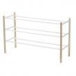 Expanderbar skohylla, metall och trä, PLAIN 3-TIERED, 41 ~ 70 x 25 x H 45,5 cm, Yamazaki, Vit /Natur Expanderbar skohylla, metall och trä, PLAIN 3-TIERED, 41 ~ 70 x 25 x H 45,5 cm, Yamazaki, Vit /Natur