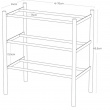Expanderbar skohylla, metall och trä, PLAIN 3-TIERED, 41 ~ 70 x 25 x H 45,5 cm, Yamazaki, Vit /Natur Expanderbar skohylla, metall och trä, PLAIN 3-TIERED, 41 ~ 70 x 25 x H 45,5 cm, Yamazaki, Vit /Natur
