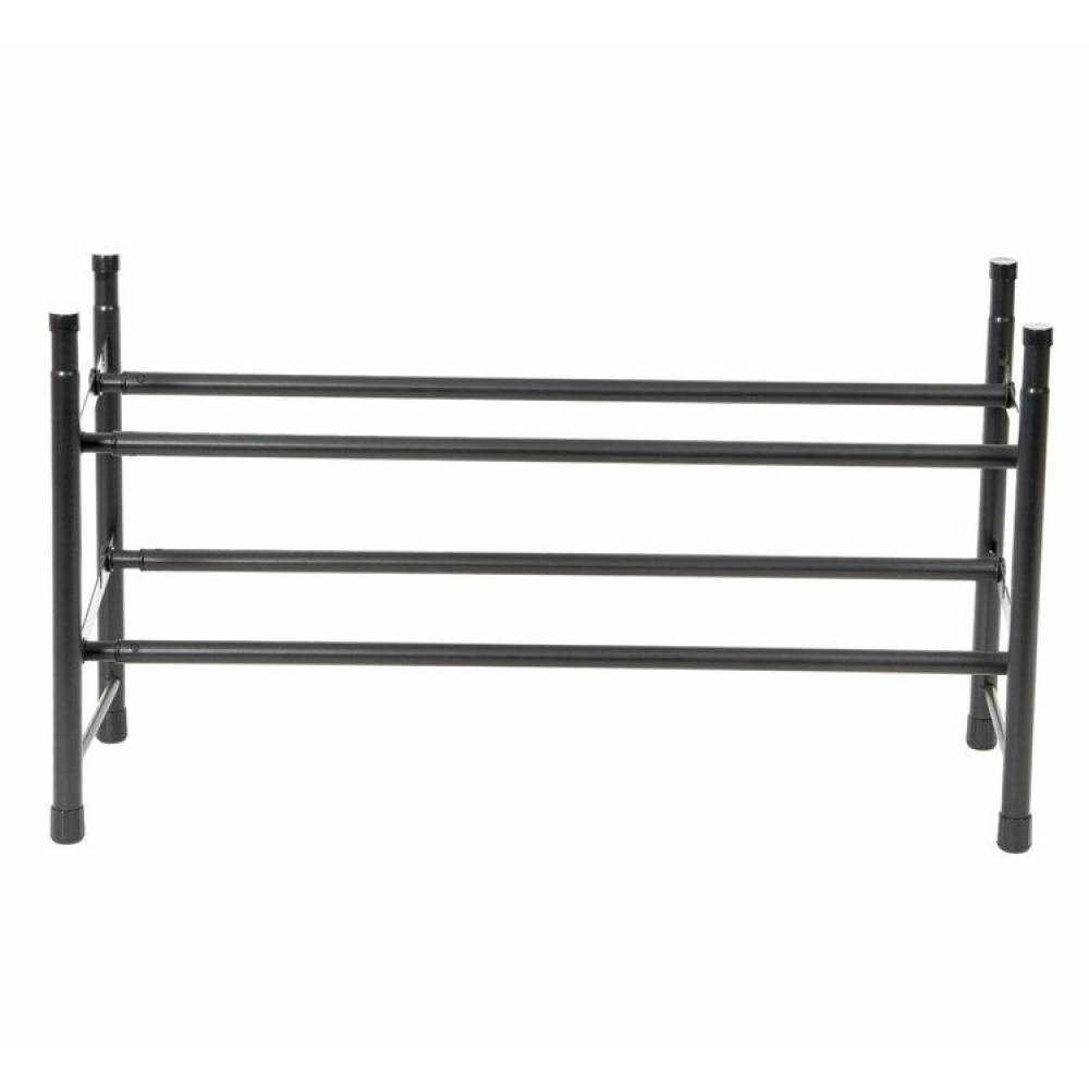 Expanderbar skohylla, STILITO TELESCOPIC, 62~117 x 23 x H 35 cm, Svart i gruppen Förvaring / Hallförvaring / Skohyllor hos SmartaSaker.se (40569)