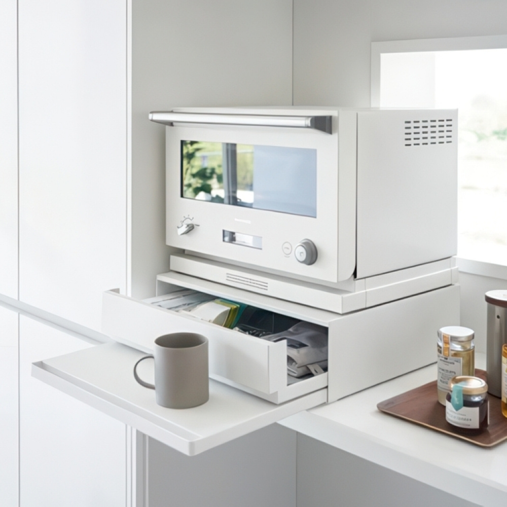 Extra förvaring, Metall, LARGE TOWER COUNTERTOP DRAWER, 45 x 39,3 x H 13,5 cm, Yamazaki i gruppen Förvaring / Köksförvaring hos SmartaSaker.se (40578)