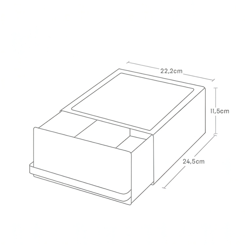 Extra förvaring, Metall, SMALL TOWER COUNTERTOP DRAWER, 24,5 x 22, 2 x H 11,5 cm, Yamazaki i gruppen Förvaring / Köksförvaring hos SmartaSaker.se (40579)