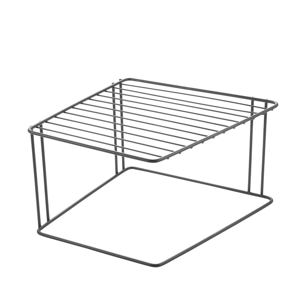 Extra hylla för hörn, BOXE LAVA, 25 x 25 x H 15 cm, Svart i gruppen Förvaring / Köksförvaring / Organisera köksskåp hos SmartaSaker.se (40581)