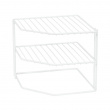 Extra hylla för hörn, med tre plan, CORNER SHELF, 24 x 23 x H 20,5 cm, Vit