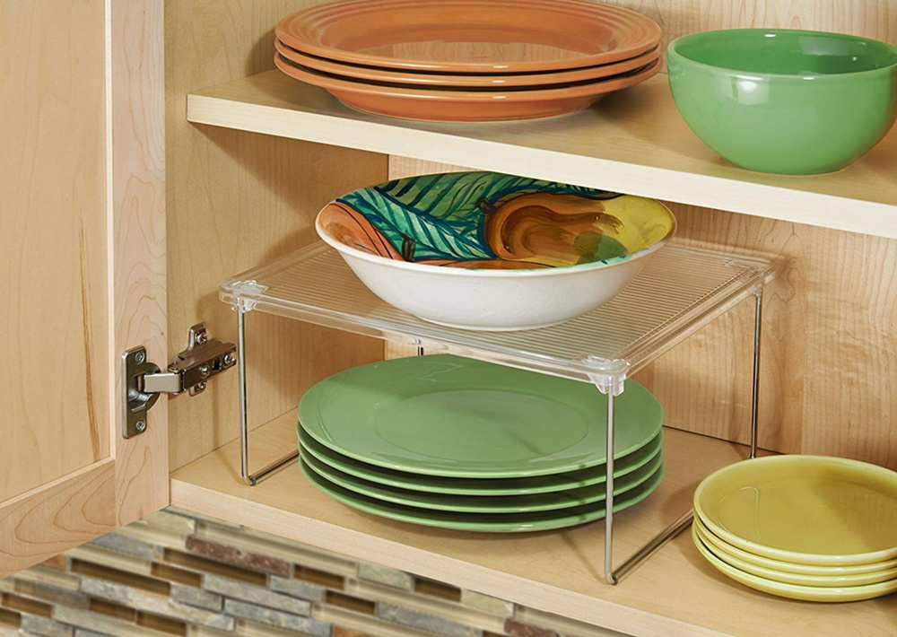 Extra hylla för skåp, PANTRY CABINET SHELF, 30,5 x 25,4 x H 15,2 cm , Transparent i gruppen Förvaring / Köksförvaring / Organisera köksskåp hos SmartaSaker.se (40585)