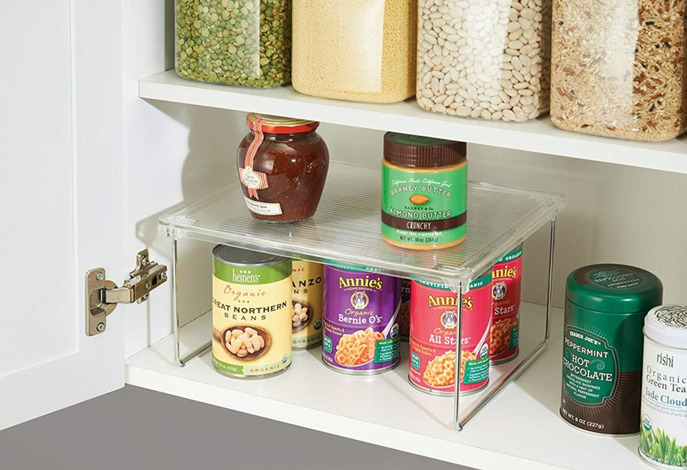 Extra hylla för skåp, PANTRY CABINET SHELF, 30,5 x 25,4 x H 15,2 cm , Transparent i gruppen Förvaring / Köksförvaring / Organisera köksskåp hos SmartaSaker.se (40585)