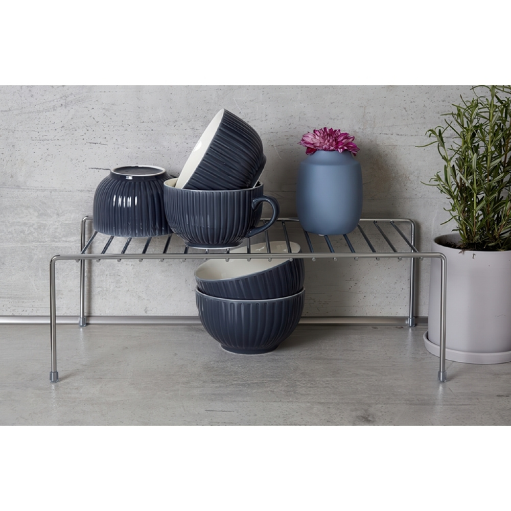 Extra hylla för skåp, PLATE RACK, 42,5 x 22 x H15 Silver i gruppen Förvaring / Köksförvaring / Organisera köksskåp hos SmartaSaker.se (40586)