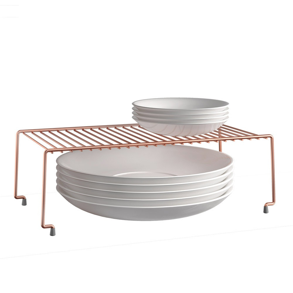 Extra hylla för skåp, Stapelbar, BROOKLYN, 47 x 23 x H 15 cm, Koppar i gruppen Förvaring / Köksförvaring / Organisera köksskåp hos SmartaSaker.se (40588)