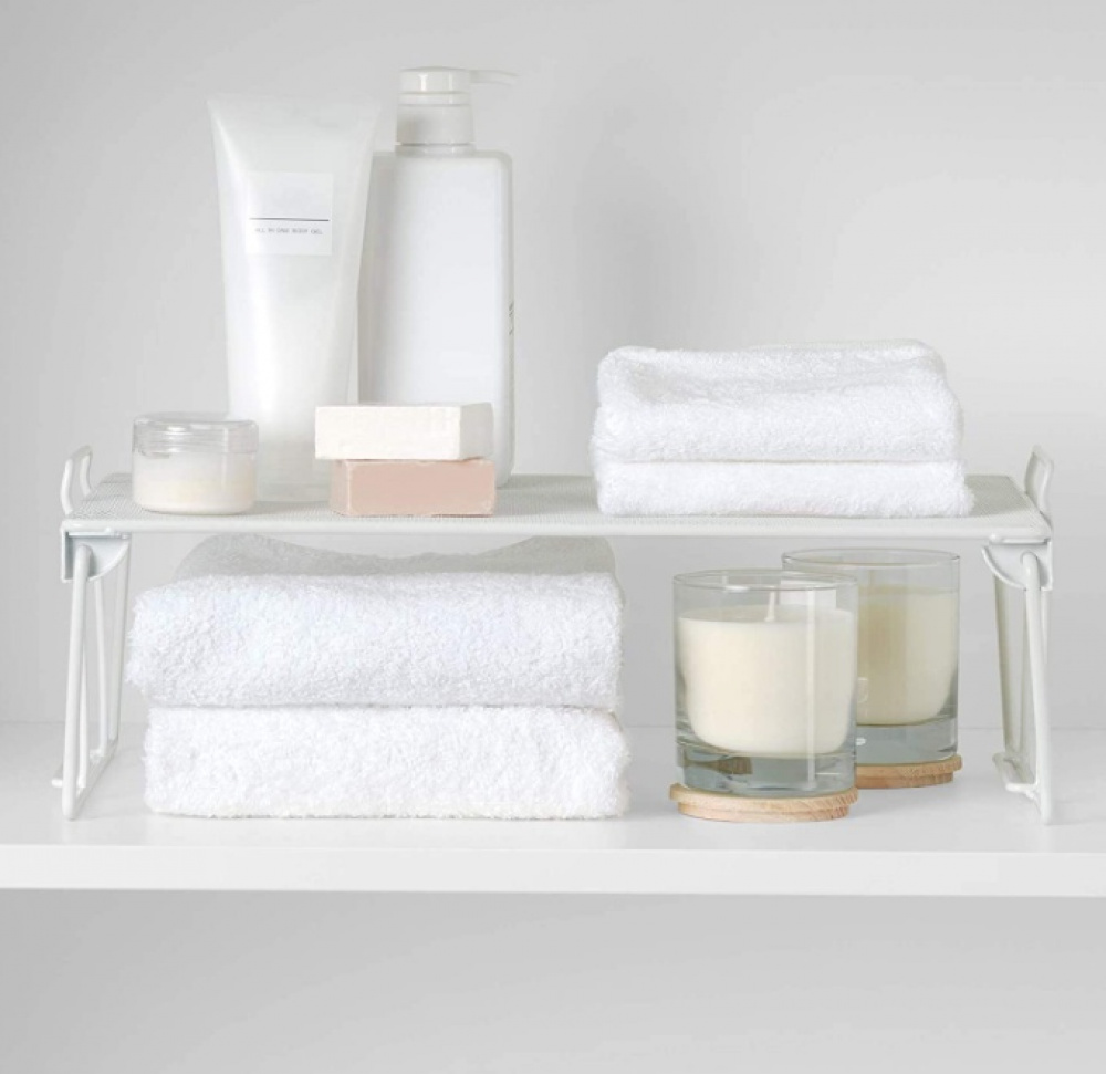 Extra hylla för skåp, Stapelbar, ESTANTE APILABLE, 41 x 25,5 x H 15 cm, Vit i gruppen Förvaring / Köksförvaring / Organisera köksskåp hos SmartaSaker.se (40589)