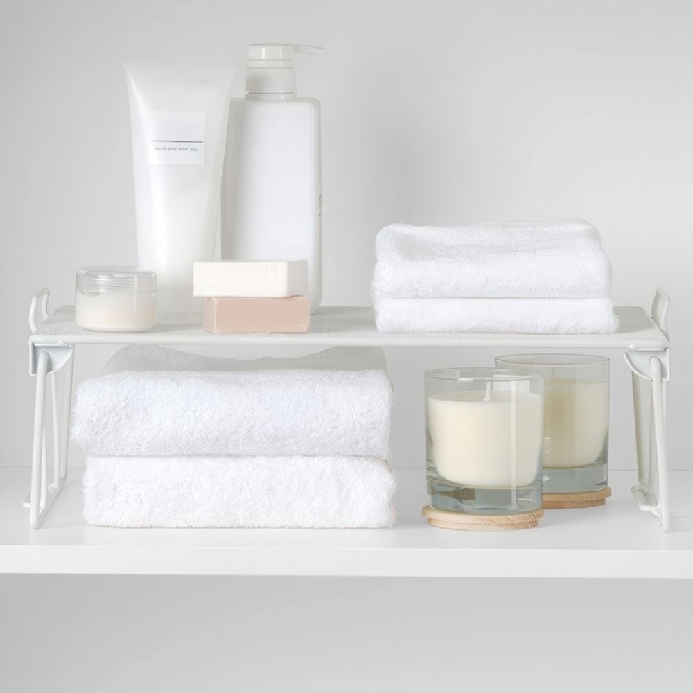 Extra hylla för skåp, Stapelbar, ESTANTE APILABLE, 41 x 25,5 x H 15 cm, Vit i gruppen Förvaring / Köksförvaring / Organisera köksskåp hos SmartaSaker.se (40589)