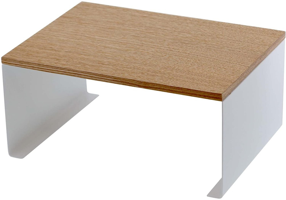 Extra hylla, TOSCA WOOD TOP, 30,5 x 22 x H 14,5 cm, Yamazaki, Vit / Trä i gruppen Förvaring / Köksförvaring / Organisera köksskåp hos SmartaSaker.se (40593)
