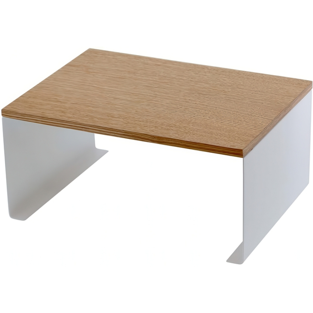 Extra hylla, TOSCA WOOD TOP, 30,5 x 22 x H 14,5 cm, Yamazaki, Vit / Trä i gruppen Förvaring / Köksförvaring / Organisera köksskåp hos SmartaSaker.se (40593)