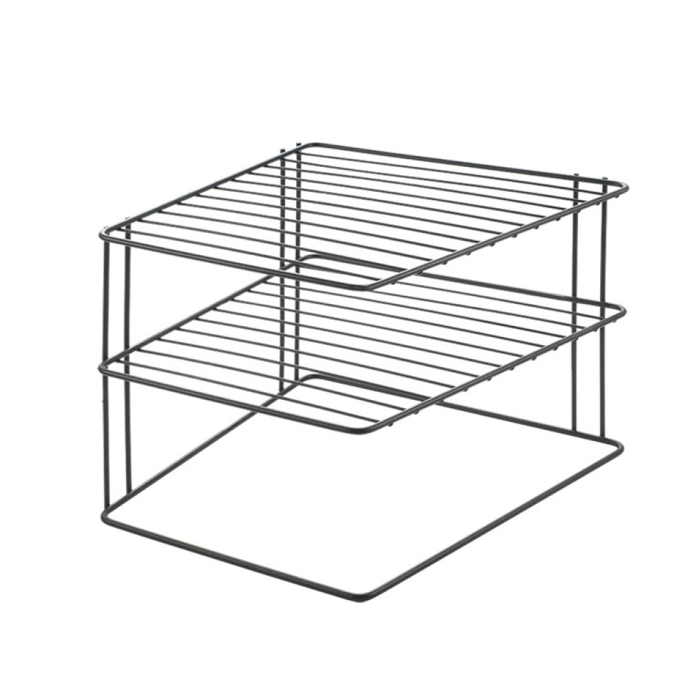 Extra hyllor för hörn, PALIO LAVA 2-TIER, 25 x 25 x H 19 cm, Svart i gruppen Förvaring / Köksförvaring / Organisera köksskåp hos SmartaSaker.se (40595)