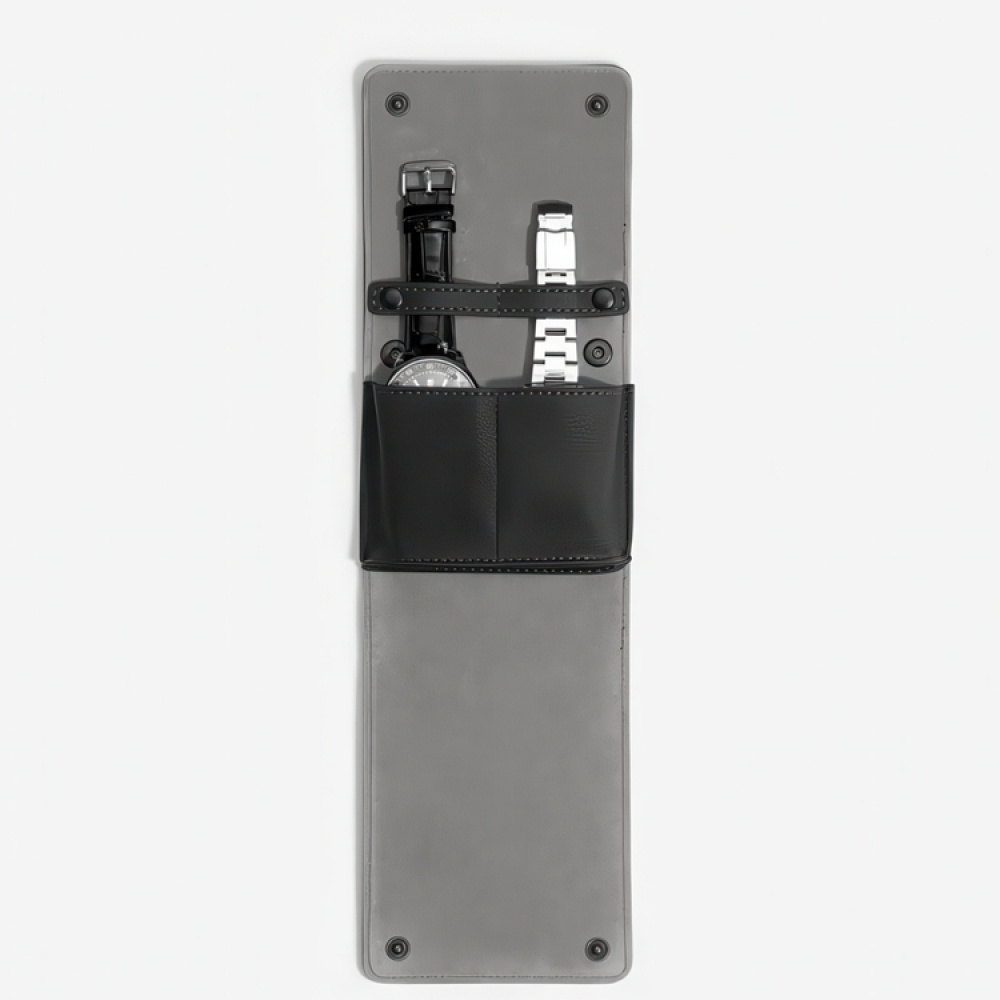 Fodral för 2 Klockor, STACKERS WATCH WRAP, 14,5 x 11 x 2,5 cm, Svart i gruppen Förvaring / Sovrumsförvaring / Klocklådor hos SmartaSaker.se (40606)