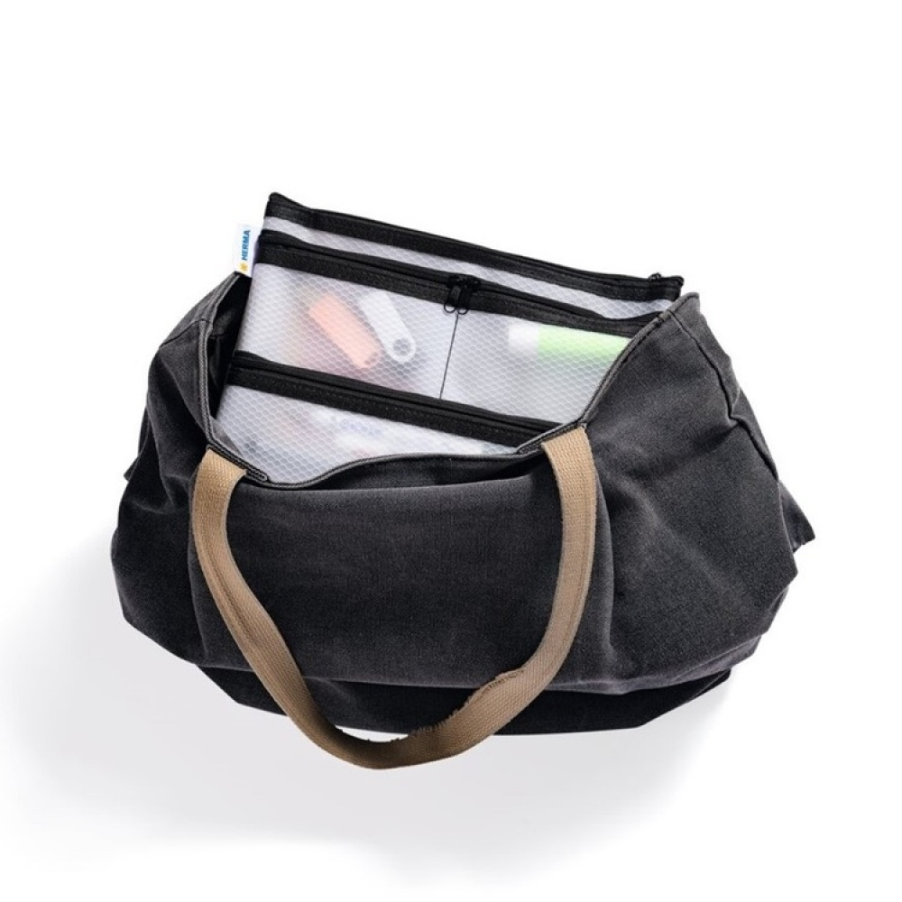 Fodral med fickor, UNIVERSAL MULTI BAG A5, 26 x 20 cm, Transparent / Svart i gruppen Förvaring / Förvaring på resa / Packpåsar och packkuber hos SmartaSaker.se (40617)