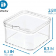 Fyrkantig låda, Stapelbar, CRISP, 15,2 x 15,2 x H 9,5 cm, Transparent Fyrkantig låda, Stapelbar, CRISP, 15,2 x 15,2 x H 9,5 cm, Transparent