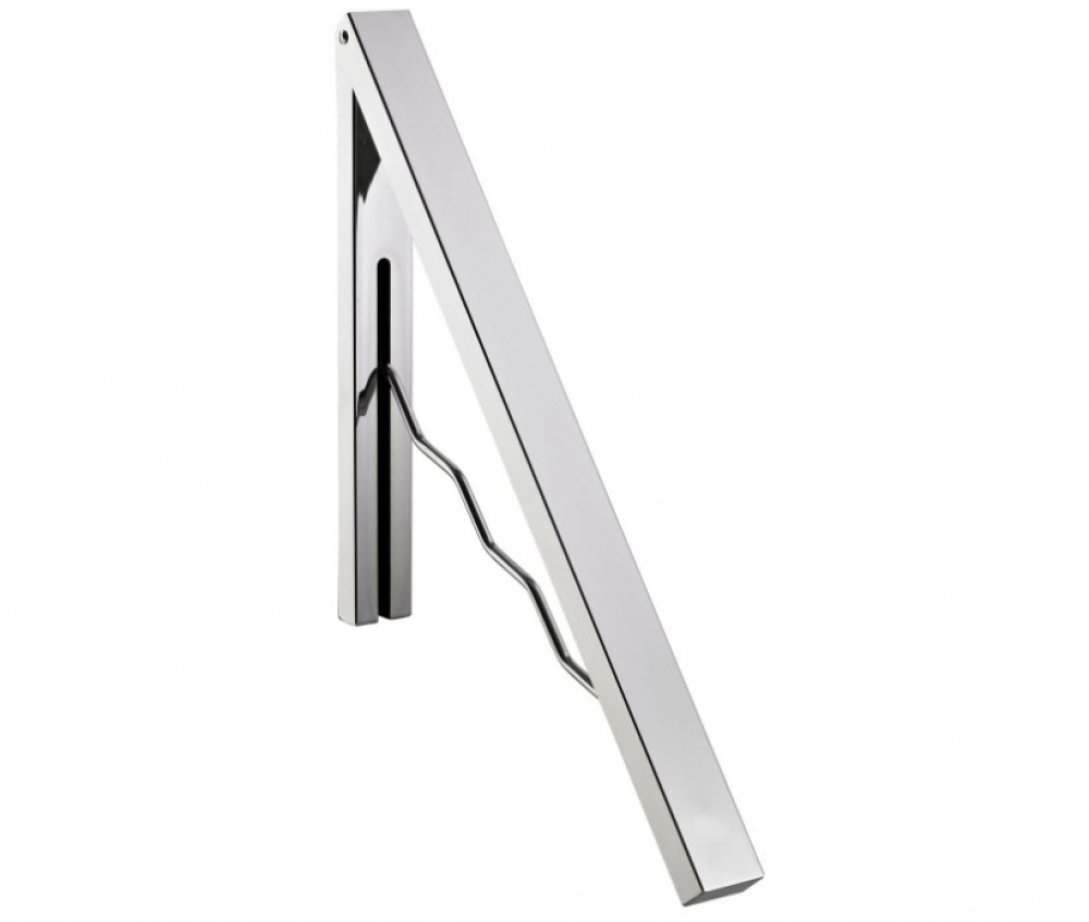 Fällbar hängare i metall, ALBERT KLAPPGARDEROBE, Silver i gruppen Förvaring / Garderobsförvaring / Galgar och hängare hos SmartaSaker.se (40635)