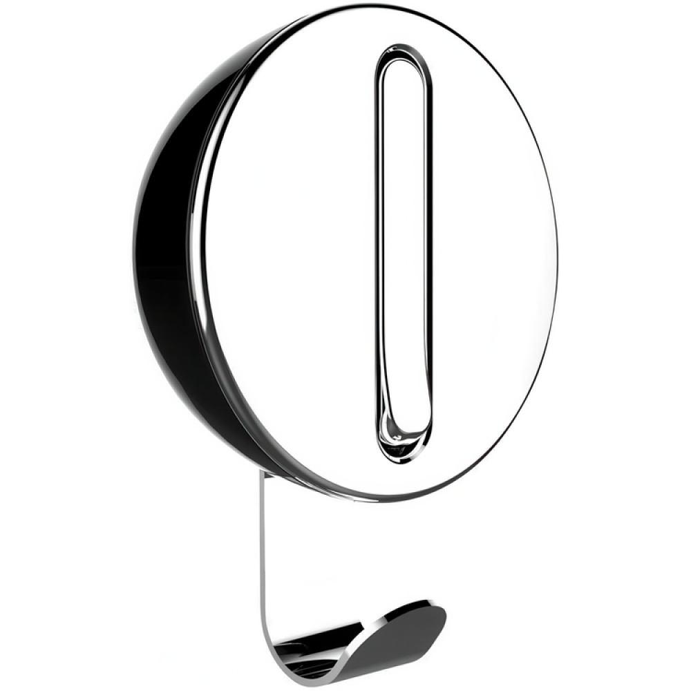 Fällbar hängare med krok, DELTA KLAPP-HAKEN, Silver / Svart i gruppen Förvaring / Garderobsförvaring / Galgar och hängare hos SmartaSaker.se (40637)