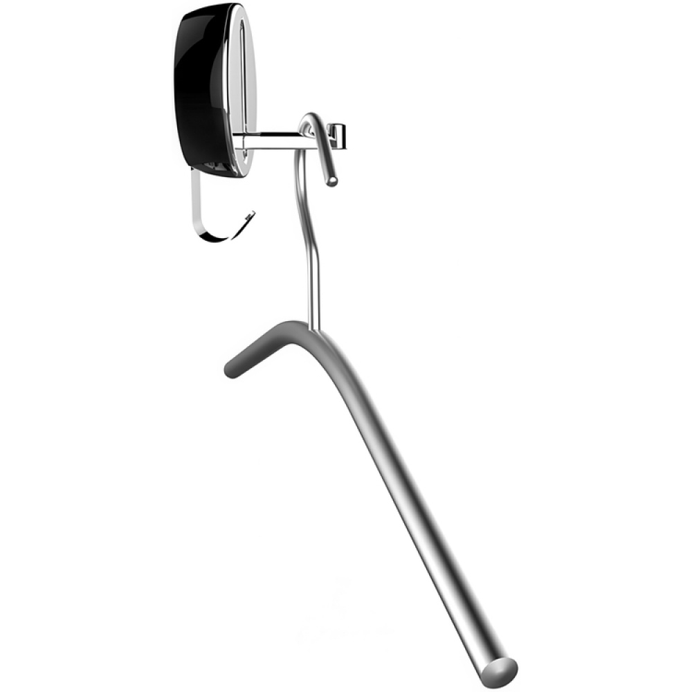 Fällbar hängare med krok, DELTA KLAPP-HAKEN, Silver / Svart i gruppen Förvaring / Garderobsförvaring / Galgar och hängare hos SmartaSaker.se (40637)