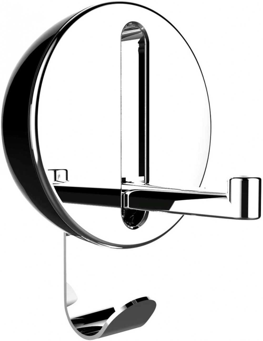 Fällbar hängare med krok, DELTA KLAPP-HAKEN, Silver / Svart i gruppen Förvaring / Garderobsförvaring / Galgar och hängare hos SmartaSaker.se (40637)