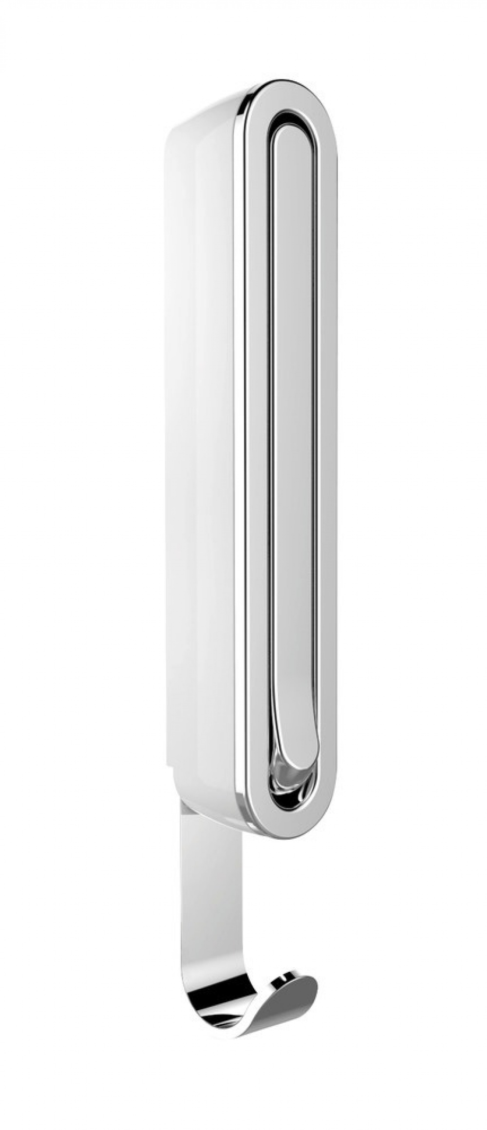 Fällbar hängare med krok, SIGMA KLAPP-HAKEN, Silver /vit i gruppen Förvaring / Garderobsförvaring / Galgar och hängare hos SmartaSaker.se (40638)