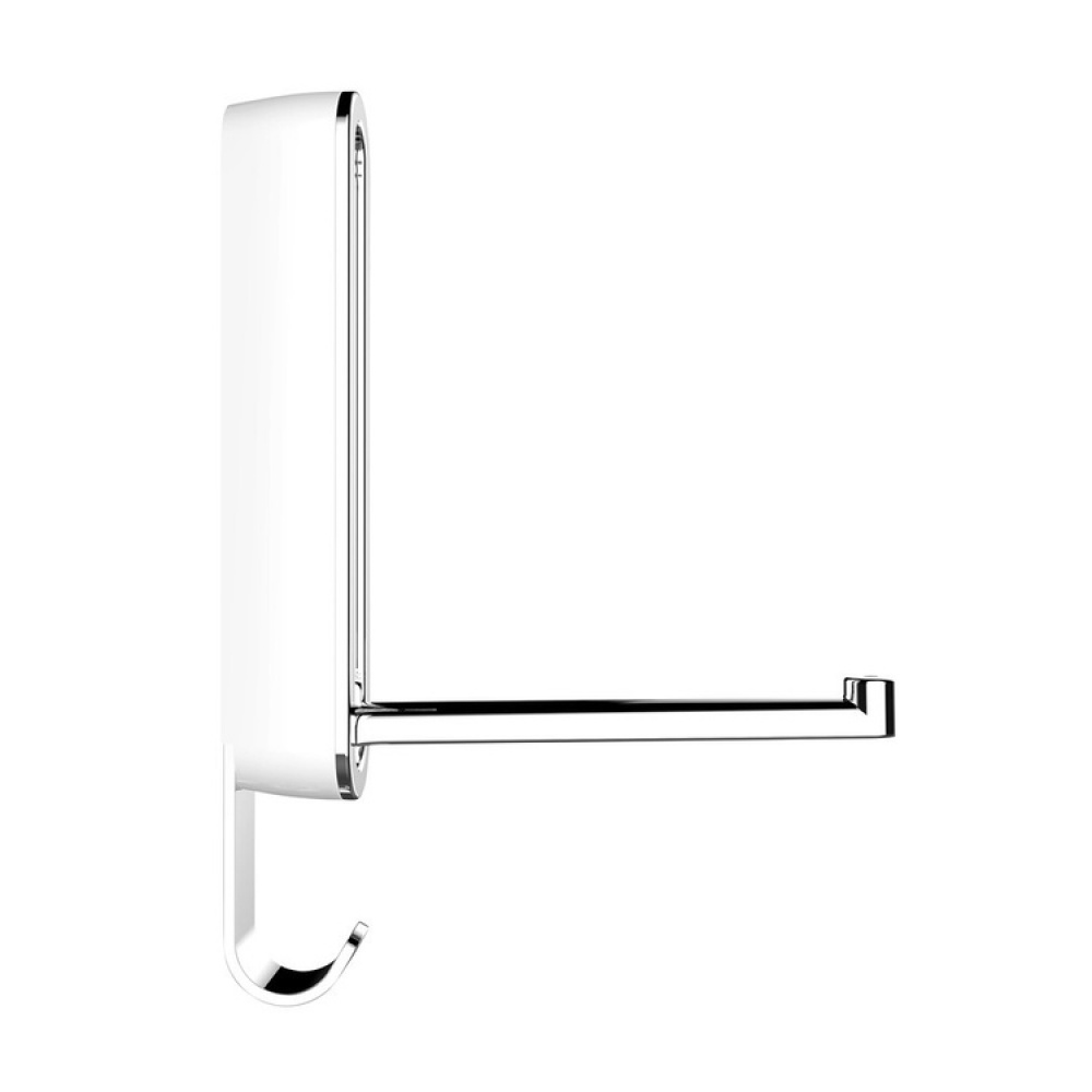 Fällbar hängare med krok, SIGMA KLAPP-HAKEN, Silver /vit i gruppen Förvaring / Garderobsförvaring / Galgar och hängare hos SmartaSaker.se (40638)