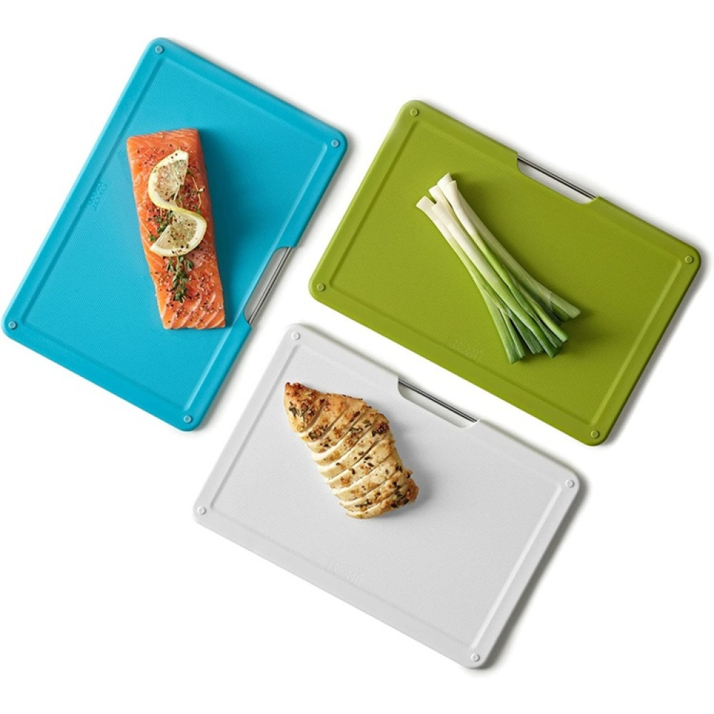 Förvaring av Skärbrädor under hylla, FOLIO SLIM SET, Joseph Joseph, Soft Gold /Mix i gruppen Förvaring / Köksförvaring / Organisera köksskåp / Under hyllan-förvaring hos SmartaSaker.se (40646)