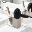 Förvaring av hårtork, THE HOME EDIT HAIR TOOL HOLDER, 13,3 x 17,1 x H 13,3 cm, Klar / Grå Förvaring av hårtork, THE HOME EDIT HAIR TOOL HOLDER, 13,3 x 17,1 x H 13,3 cm, Klar / Grå