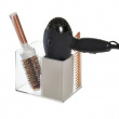 Förvaring av hårtork, THE HOME EDIT HAIR TOOL HOLDER, 13,3 x 17,1 x H 13,3 cm, Klar / Grå Förvaring av hårtork, THE HOME EDIT HAIR TOOL HOLDER, 13,3 x 17,1 x H 13,3 cm, Klar / Grå