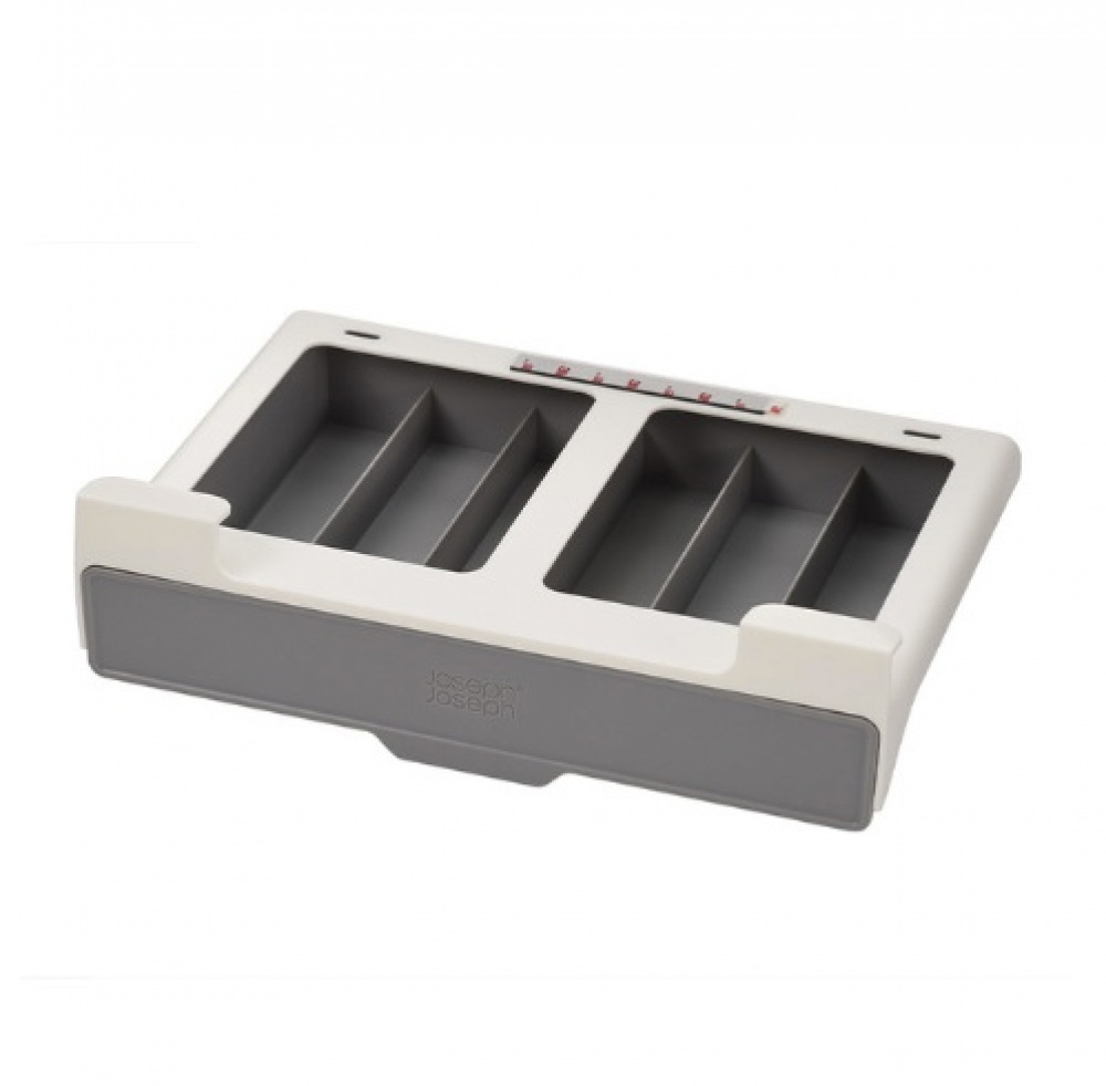 Förvaring av Kaffekapslar, Under Hylla, CUPBOARD STORE COFFEE POD DRAWER, Joseph Joseph, Grå i gruppen Förvaring / Köksförvaring / Organisera köksskåp / Under hyllan-förvaring hos SmartaSaker.se (40650)