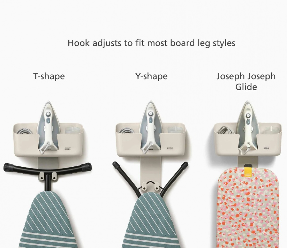 Förvaring för Strykbräda och Strykjärn, JOSEPH JOSEPH IRON HUB, Grå-Beige i gruppen Förvaring / Tvätt och tork / Stryktillbehör hos SmartaSaker.se (40652)