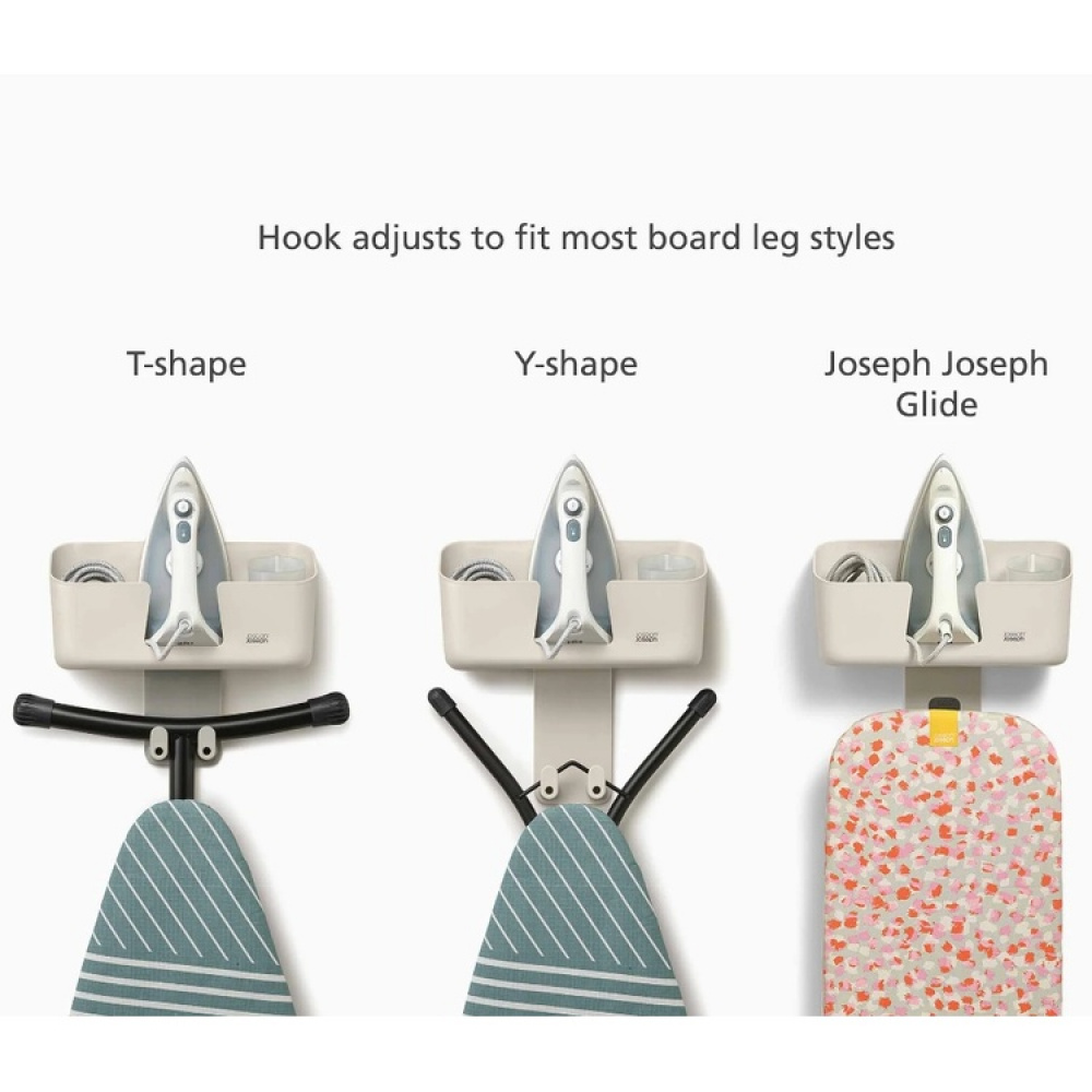 Förvaring för Strykbräda och Strykjärn, JOSEPH JOSEPH IRON HUB, Grå-Beige i gruppen Förvaring / Tvätt och tork / Stryktillbehör hos SmartaSaker.se (40652)