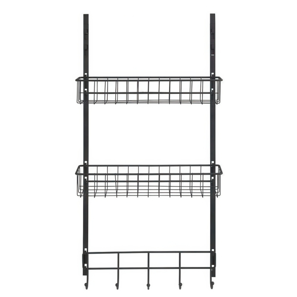 Förvaring på dörren, över dörr, OVER-DOOR ORGANIZER, 39 x 10 x H 75 cm, Svart i gruppen Förvaring / Sovrumsförvaring / Dörrkrokar hos SmartaSaker.se (40656)