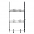 Förvaring på dörren, över dörr, OVER-DOOR ORGANIZER, 39 x 10 x H 75 cm, Svart Förvaring på dörren, över dörr, OVER-DOOR ORGANIZER, 39 x 10 x H 75 cm, Svart