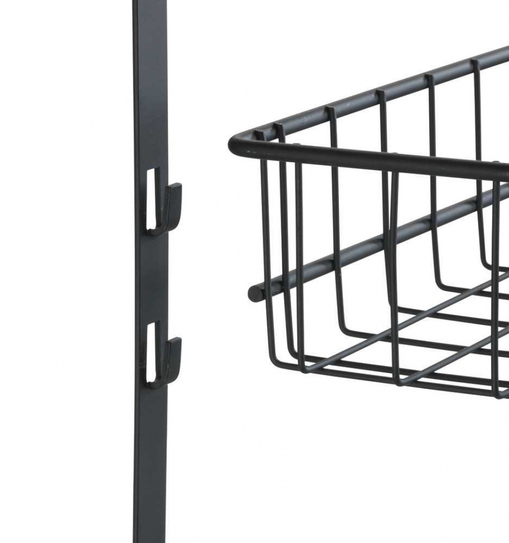 Förvaring på dörren, över dörr, OVER-DOOR ORGANIZER, 39 x 10 x H 75 cm, Svart i gruppen Förvaring / Sovrumsförvaring / Dörrkrokar hos SmartaSaker.se (40656)