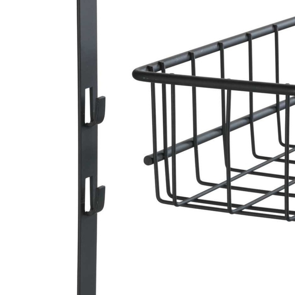 Förvaring på dörren, över dörr, OVER-DOOR ORGANIZER, 39 x 10 x H 75 cm, Svart i gruppen Förvaring / Sovrumsförvaring / Dörrkrokar hos SmartaSaker.se (40656)