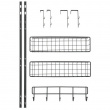 Förvaring på dörren, över dörr, OVER-DOOR ORGANIZER, 39 x 10 x H 75 cm, Svart Förvaring på dörren, över dörr, OVER-DOOR ORGANIZER, 39 x 10 x H 75 cm, Svart