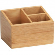 Förvaringsbox i Bambu 3 fack, TERRA, 12 x 9 x H 8,5 cm, Natur Förvaringsbox i Bambu 3 fack, TERRA, 12 x 9 x H 8,5 cm, Natur