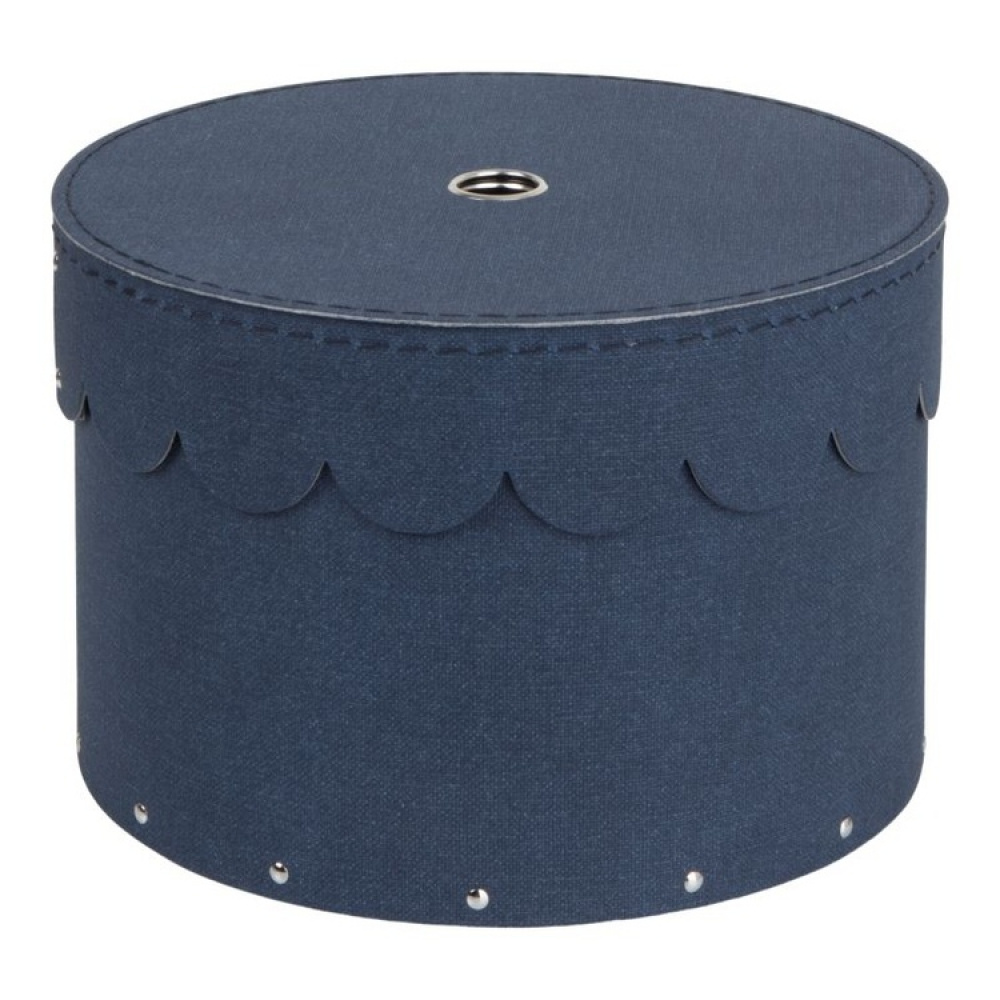 Förvaringsboxar, Runda, 2 st, BIGSO WILMA CANVAS, Ø26 x H Ø23 cm i gruppen Förvaring / Förvaringslådor / BigSo förvaringslådor hos SmartaSaker.se (40665)