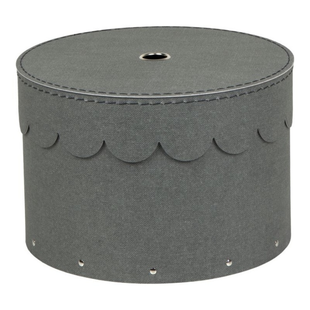 Förvaringsboxar, Runda, 2 st, BIGSO WILMA CANVAS, Ø26 x H Ø23 cm i gruppen Förvaring / Förvaringslådor / BigSo förvaringslådor hos SmartaSaker.se (40665)