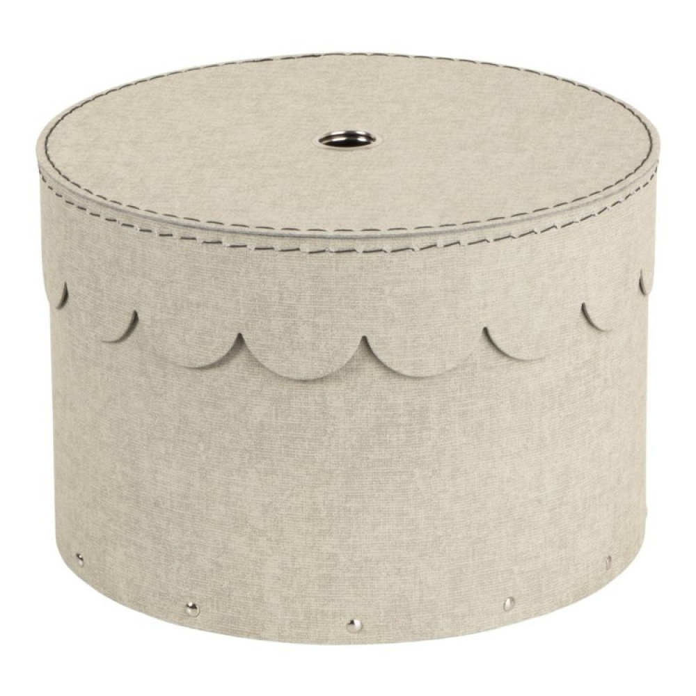 Förvaringsboxar, Runda, 2 st, BIGSO WILMA CANVAS, Ø26 x H Ø23 cm i gruppen Förvaring / Förvaringslådor / BigSo förvaringslådor hos SmartaSaker.se (40665)